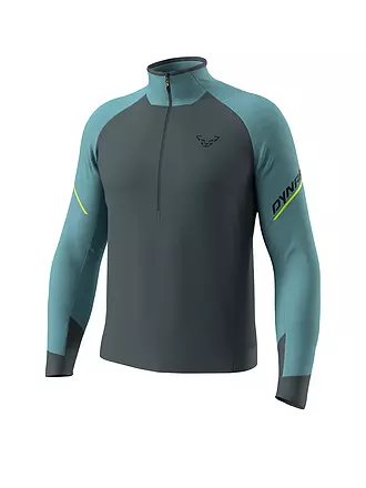DYNAFIT | Camiseta de esquí de travesía con cremallera Alpine para hombre | petrol